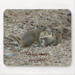 Alfombrilla De Ratón Gófilos divertidos, Perros Prairie Mousepad de vid
