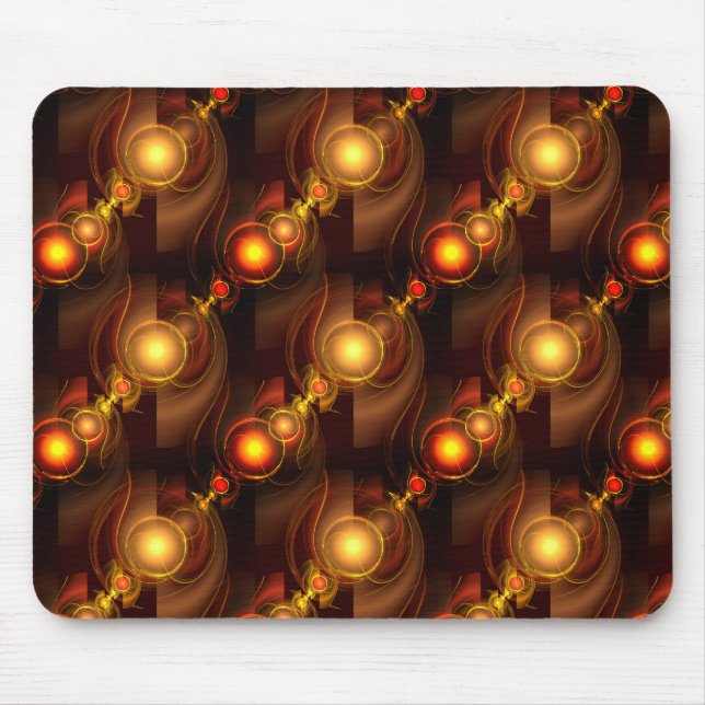 Alfombrilla De Ratón Gold Modern Boho Elegant Abstract Art Pattern #501 (Frente)