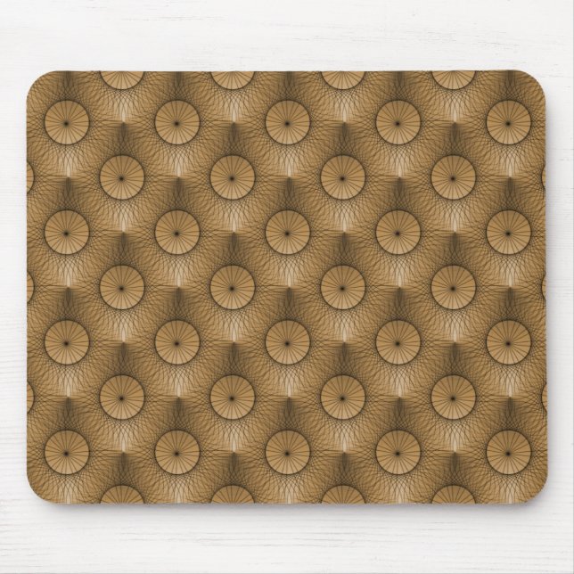 Alfombrilla De Ratón Golden Beige Ultramodern Moda Mousepad (Frente)
