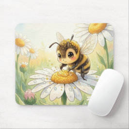 Alfombrilla De Ratón Golden Bumblebee in Bloom Dance