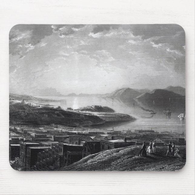 Alfombrilla De Ratón Golden Gate, de la colina del telégrafo (Frente)