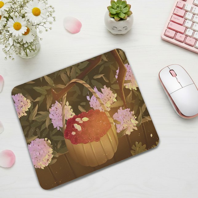 Alfombrilla De Ratón Golden Hour Raspberry Basket Mouse Pad (Subido por el creador)