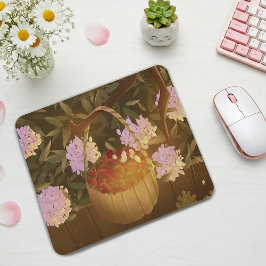 Alfombrilla De Ratón Golden Hour Strawberry Basket Mouse Pad