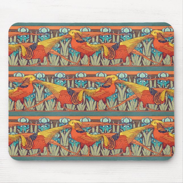 Alfombrilla De Ratón Golden Pheasant Retro (Frente)