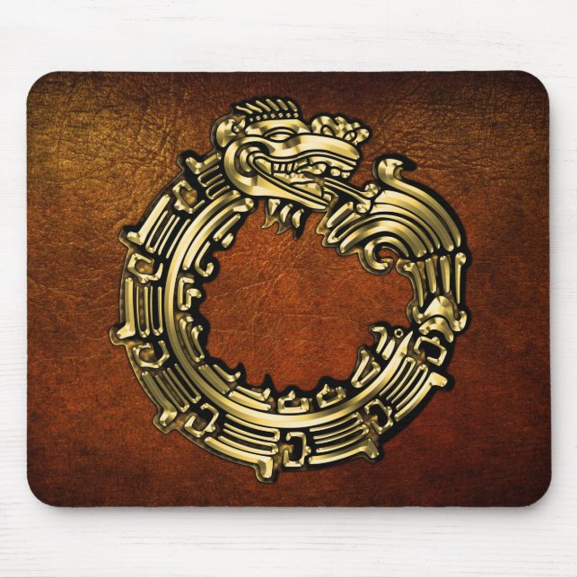 Alfombrilla De Ratón Golden Quetzalcoatl (Frente)