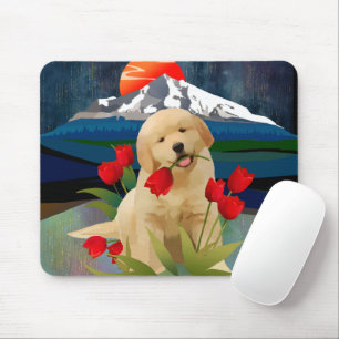 Alfombrilla De Ratón GOLDEN RETRIEVE PUPPY Mousepad
