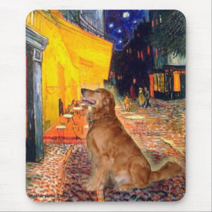 Alfombrilla De Ratón Golden Retriever 3 - Cafetería en la terraza
