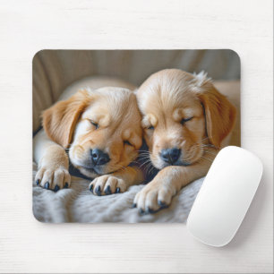 Alfombrilla De Ratón Golden Retriever Cuppies