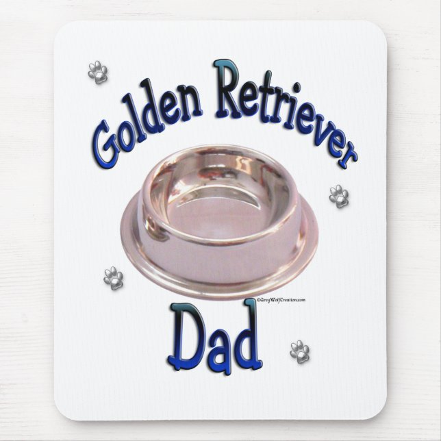 Alfombrilla De Ratón Golden Retriever Dad (Frente)