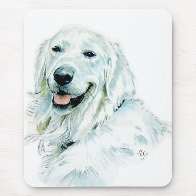 Alfombrilla De Ratón Golden retriever inglés (Frente)