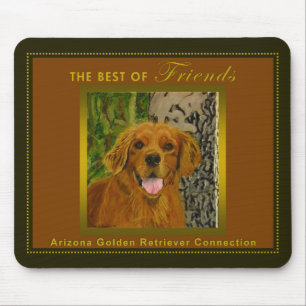 Alfombrilla De Ratón Golden retriever Mousepad de la aceituna clásica