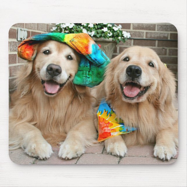 Alfombrilla De Ratón Golden retriever Mousepad maravilloso (Frente)