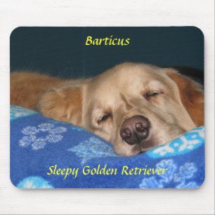 Alfombrilla De Ratón Golden retriever soñoliento Mousepad