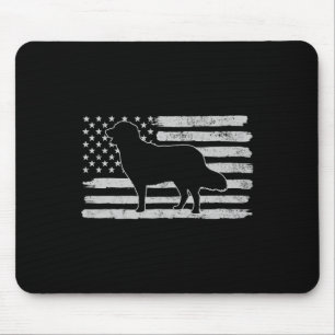 Alfombrilla De Ratón Golden Retrievers Perro Bandera De Estados Unidos 