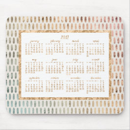 Alfombrilla De Ratón Golden Yearly 2017 Calendar Pads Light