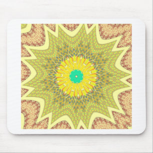 Alfombrilla De Ratón gOLDEN YELLOW African ethnic tribal pattern