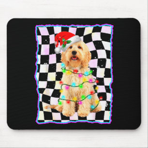 Alfombrilla De Ratón Goldendoodle Perro Árbol Navidad Xmas Mascotas Per
