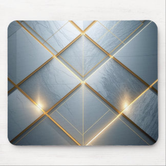 Alfombrilla De Ratón Goldene Geometrie Marmor Luxus Muster