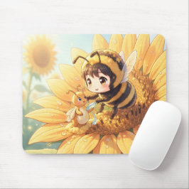 Alfombrilla De Ratón Goldene Hummel im Blütentanz.7