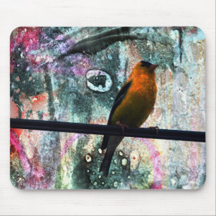 Alfombrilla De Ratón Goldfinch Grunge