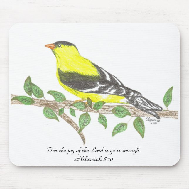 Alfombrilla De Ratón Goldfinch Mousepad (Frente)