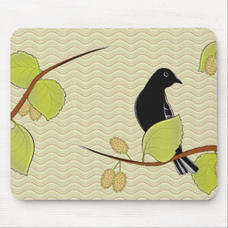 Alfombrilla De Ratón Goldfinch y mora Mousepad
