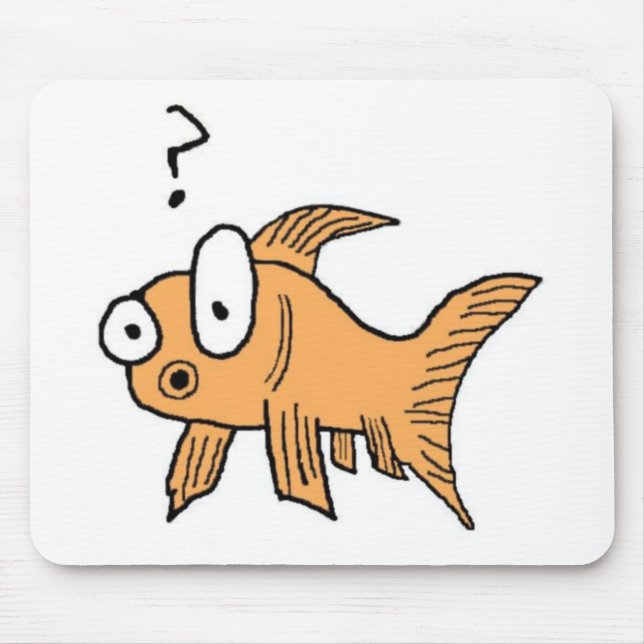 Alfombrilla De Ratón Goldfish confuso (Frente)