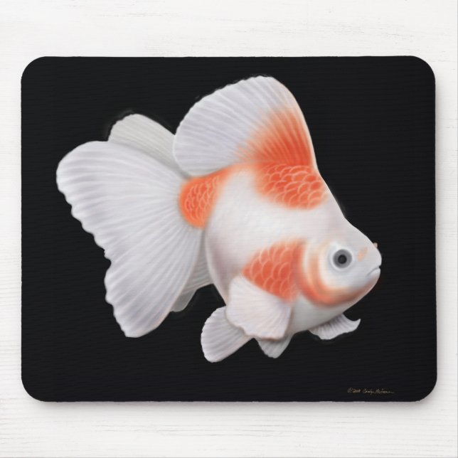 Alfombrilla De Ratón Goldfish Mousepad de la cola de milano de Ryukin (Frente)