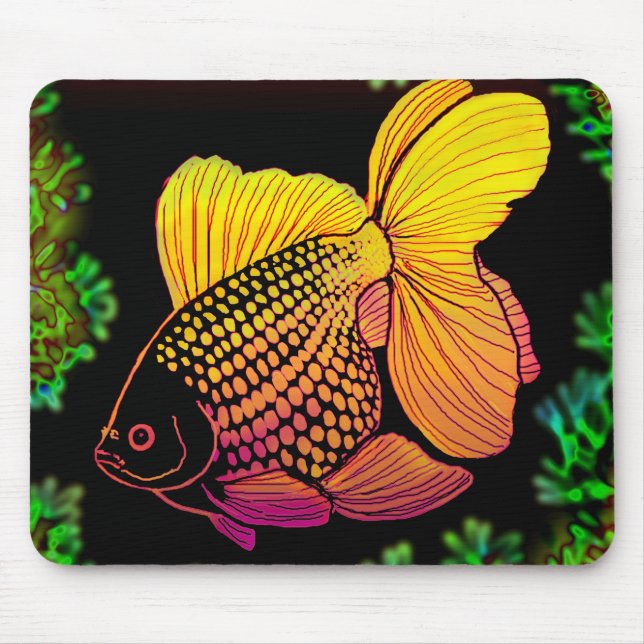 Alfombrilla De Ratón Goldfish Mousepad de Pearlscale (Frente)
