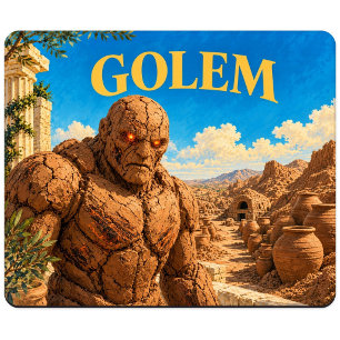 Alfombrilla De Ratón Golem, Monstruo de Fantasía Gótica