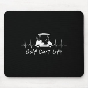 Alfombrilla De Ratón Golf Cart Life Funny Chiste Parody Golfer Co