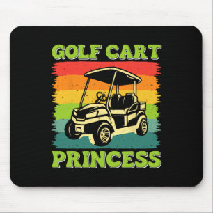 Alfombrilla De Ratón Golf Cart Princess Golf Sports Player Lover Golfer