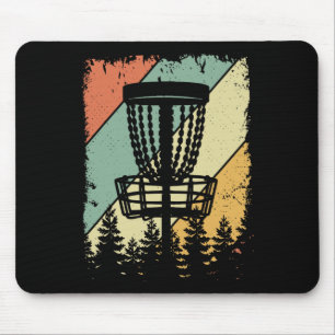 Alfombrilla De Ratón Golf de Disco Retro Vintage Sket Trees Amantes del