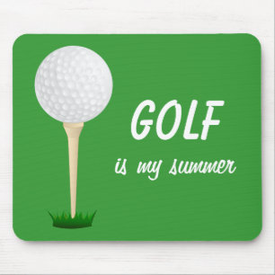 Alfombrilla De Ratón Golf es mi verano Golf Ball Tee Green