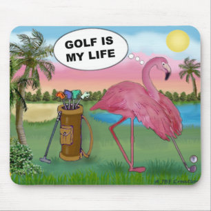 Alfombrilla De Ratón Golf Flamingo - El golf es mi vida