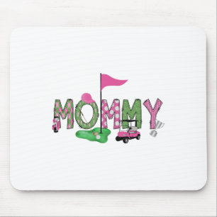 Alfombrilla De Ratón Golf Mami Pink Hole In One Golf Primer Chica de Cu