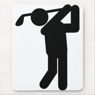 Alfombrilla De Ratón Golfer masculino - Símbolo de golf