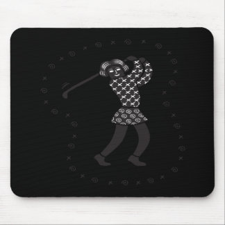 Alfombrilla De Ratón Golfista de la mujer
