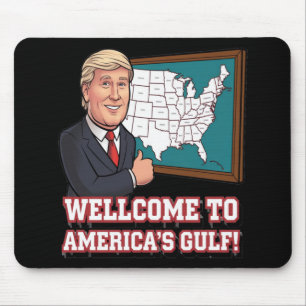 Alfombrilla De Ratón Golfo De Bienvenida De Los Estados Unidos De Améri