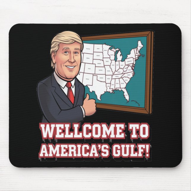 Alfombrilla De Ratón Golfo De Bienvenida De Los Estados Unidos De Améri (Frente)