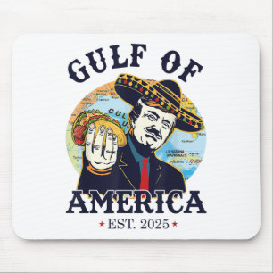 Alfombrilla De Ratón Golfo De Estados Unidos 2025 Bandera Vintage Améri