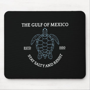Alfombrilla De Ratón Golfo De México De Tortuga De Mar Gráfico Est 1550