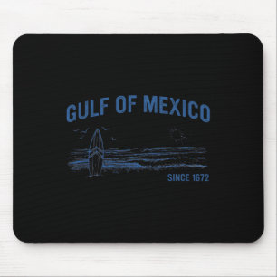 Alfombrilla De Ratón Golfo De México Desde 1672 Vintage Beach Surfing S