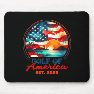Alfombrilla De Ratón Golfo Retro De Ee.Uu. 2025 Bandera Americana Golfo