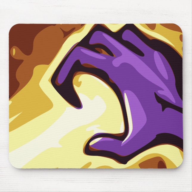 Alfombrilla De Ratón Golpe violento Mousepad (Frente)