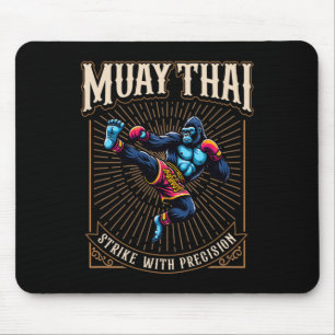 Alfombrilla De Ratón Golpea con Precisión - Cool Muay Thai patada de Go