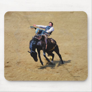 Alfombrilla De Ratón Golpeando a Bronco y Rodeo Vino #Gift