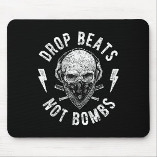 Alfombrilla De Ratón Golpear No Bombardear Dj Contra La Guerra Por La P
