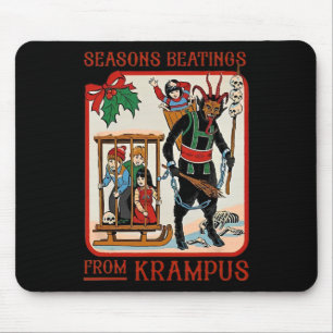 Alfombrilla De Ratón Golpes de temporada de Krampus Navidad