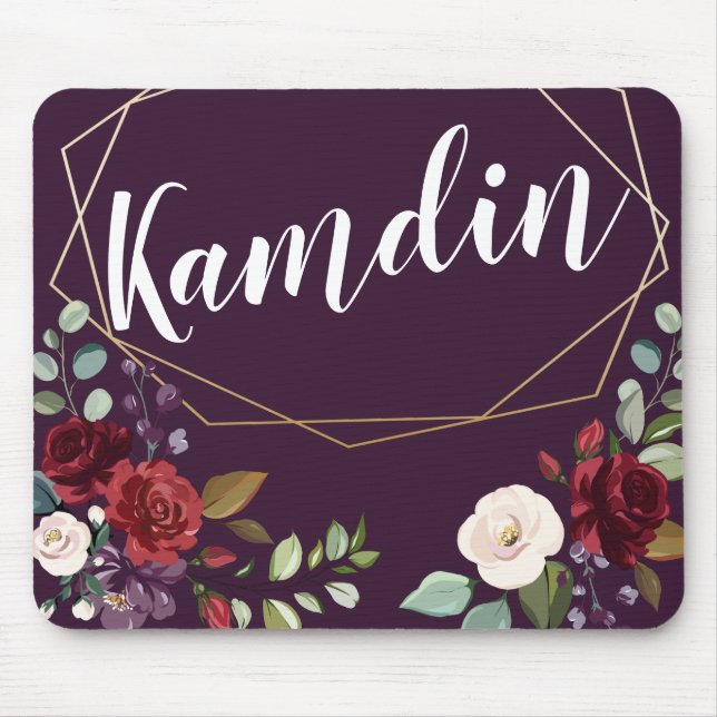 Alfombrilla De Ratón Goma de oro de las almohadillas de ratón personali (Frente)